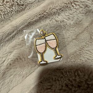 Stoney clover lane Gold and Pink Champagne Glasses Patch